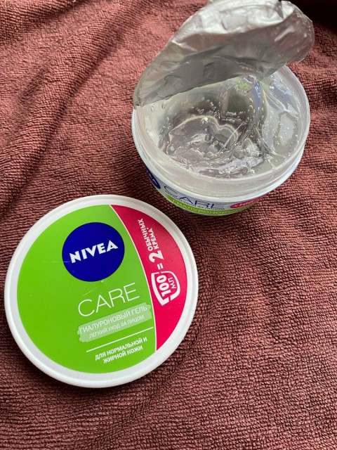 Гиалуроновый гель для лица для нормальной и жирной кожи Nivea Care – уникальное средство с невероятно легкой текстурой