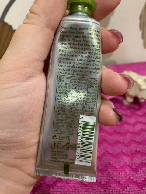 Крем для рук Olive Petit Grain от Yves Rocher – нежный и бережный уход за кожей