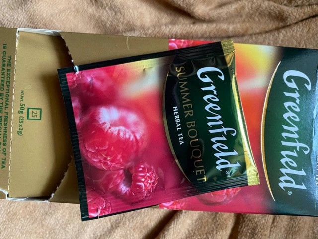 Чай Гринфилд травяной с малиной Greenfield Summer Bouquet – вкусный, ароматный, полезный