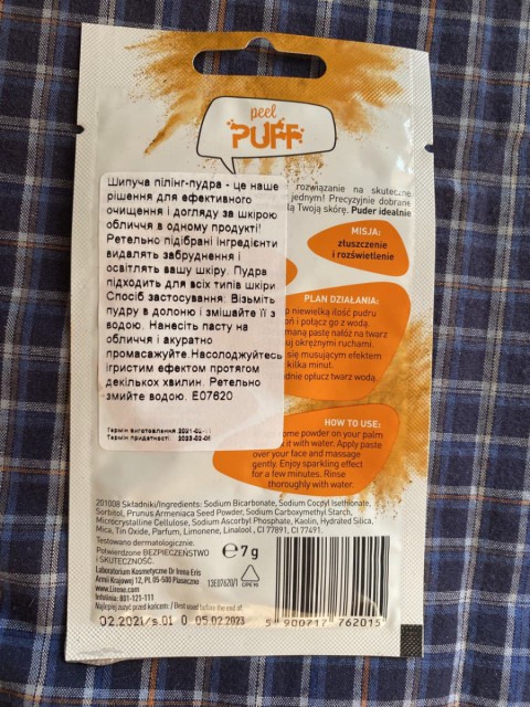 Очищающая отшелушивающая пудра для лица Lirene Sparking Peeling Powder для жирной и комбинированной кожи – удобное очищение кожи лица, придание мягкости, бережный уход