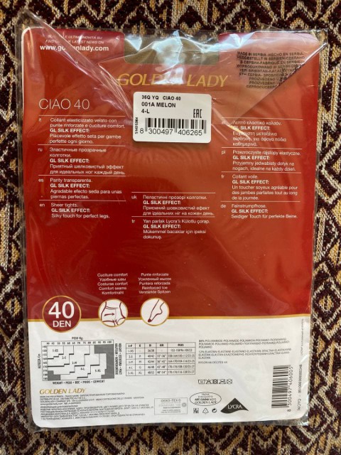 Капроновые колготки GOLDEN LADY 40 den – хорошая плотность, универсальный цвет