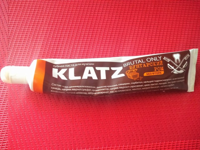 Зубная паста Klatz Brutal Only со вкусом рома